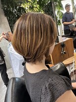 シェル 吉祥寺(shell)&nbsp;グレージュカラー/ボブウルフ/黒髪/ココアベージュ