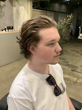 エース 中野(Ace) メンズミディアムナチュラルパーマヘアスタイル<中野/メンズ>