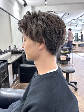 ファイブシーン アオヤマ(5SCENE AOYAMA) ビジネスヘア就活ヘアツーブロック刈り上げフェードメンズ