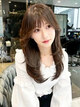 シエル 大分店(CIEL) くびレイヤー小顔フェミニンロング【CIEL大分店style】