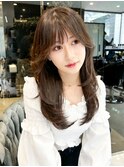 くびレイヤー小顔フェミニンロング【CIEL大分店style】