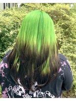 ルプラ ガーデン(le-pla garden) ルーツカラー/ライムグリーン/レイヤーカット/ウルフ/豊橋/豊川