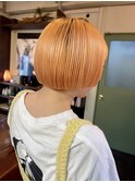 前上がりボブ/ハイトーン