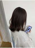【#シアーベージュブラウン】×セミロングレイヤー