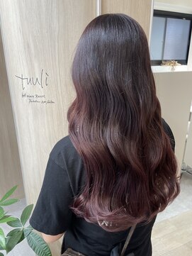 トゥーリ 甘木店(tuuli) tuuli☆大人のペールベージュ外ハネボブ&切りっぱなしボブ