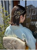 お呼ばれヘアセット×ボブアレンジ