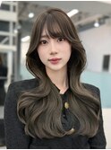 韓国風レイヤーカット顔まわりくびれオルチャン堀江