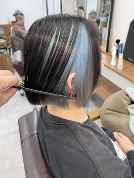 ランプ(Lamp) 白髪ぼかしにも◎バレイヤージュカラー ビフォアー＆アフター