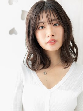 カバーヘア イヴ 戸頭店(COVER HAIR EVE) 韓国風巻き小顔エアリーミディアムウェットヘアY戸頭20代30代