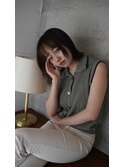 金沢美容室／TAP covo／タップ／金沢駅近く／ボブ／切りっぱなし