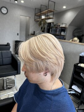 ソル(SOL) 艶感！メンズホワイトベージュカラー