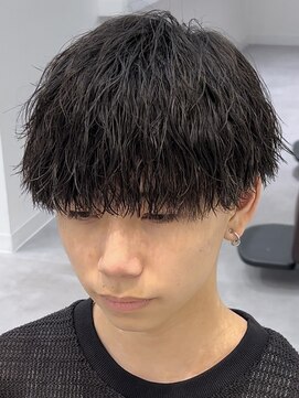 オーシャントーキョー 仙台(OCEAN TOKYO) ビジネス黒髪ショートツイストスパイラルツーブロック刈り上げ