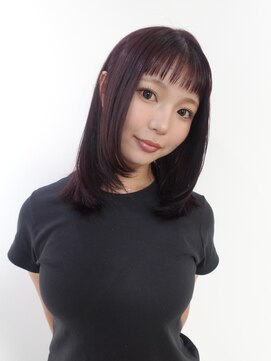 サードアベニュー(3rd Avenue.) ボルドーカラー/ブリーチなしカラー/レイヤー/20代30代