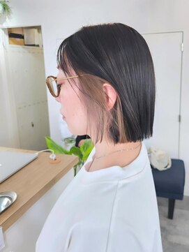 エイス 梅田 中津(Ace) ストンBOB 　インナーカラー