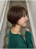 ショートカット/髪質改善縮毛矯正白髪ぼかしレイヤーカラーボブ