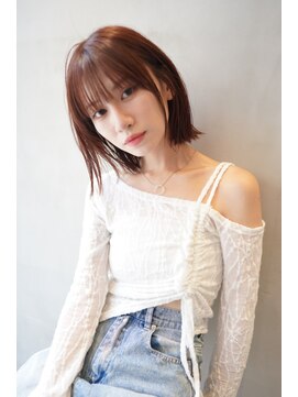 ニコ トウキョウ 渋谷(nico TOKYO) ロングレイヤーカット顔周りレイヤーウルフハッシュカット韓国