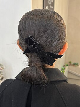 クレア バイ グレープバイン 金沢文庫(CLAIRE by GRAPEVINES) シニヨン/タイトシニヨン/ヘアセット/セット/結婚式ヘア／韓国風