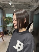 ロイ 梅田(Roy)&nbsp;#大人ボブ #コンパクトボブ #ツヤカラー #耳かけボブ #美容室