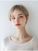 ハイトーンショート/ショートヘア/イメチェン/髪型
