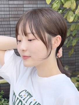 ビューエヒメ(VIEW EHIME) 小顔黒髪レイヤーカット×アッシュカラー20代30代40代