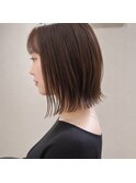#切りっぱなしボブ