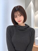 フォト 新宿三丁目(foto)&nbsp;髪質改善縮毛矯正地毛風ストレート切りっぱなしボブ