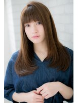 『ROMA』大人かわいい艶ブラウン愛されストレートロング