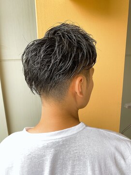 ロンド ストラーダ 心斎橋(Lond strada) 【津賀　涼】お客様photo☆カッコいい刈り上げショートパーマ☆