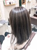 【crossover峰松】シルバーグレージュハイライト