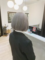 チェレ オレ 新金岡店(Chere ore)&nbsp;ミニマムボブ×グレイカラー×白髪隠しカラー