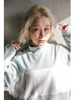 カライングドゥ(ing deux)&nbsp;大人可愛い20代30代40代黒髪前下がりショートボブ丸みショート◎