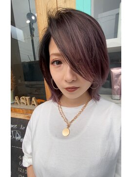 アジア(ASIA) バレイヤージュピンク