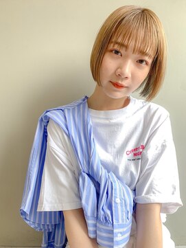 ベルビアンカ(Belle BIANCA) Belle BIANCA 大人可愛い♪コンパクトボブ×束感バング by 松本