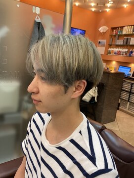 銀座マツナガ 神田店 20代大人気◎センターパートツーブロ刈り上げマッシュ