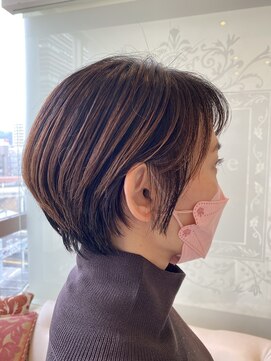 ラシェンテ リセ 西宮北口(La Sente Lycee) 10代20代30代40代オススメスタイル小顔マニッシュショートボブ