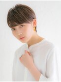 三軒茶屋_レディース_ショート_丸みショート_タイト_ブラウン_