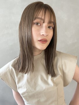 パーク(PARK) 【PARK】ブラントストレート×オリーブベージュ