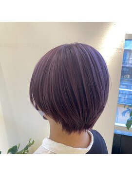 クリア(CLEAR) ショート × ラベンダーピンク