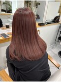 ツヤツヤ冬ピンク