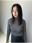 透けるダークブラウン