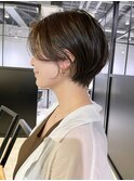 ブラウンショート_大人ガーリーチョコレートプリカール_ba418412