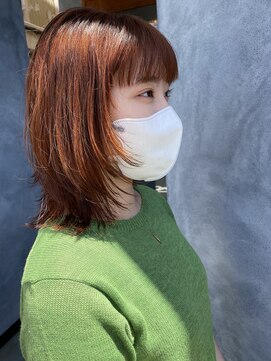 ラシル バイ レストプラス(racil by rest plus) カシスオレンジカラーとレイヤーカットでおしゃれに◎