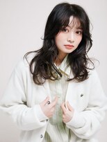 オンク 新宿(onk)&nbsp;黒髪/グレーベージュ/レイヤーロング/前髪パーマ[新宿駅]