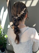 シーン(SCENE)&nbsp;結婚式　ヘアセット　お呼ばれアレンジ　編み込み【天神/今泉】