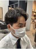 朝の時短セット☆大人のニュアンスピンパーマ◆