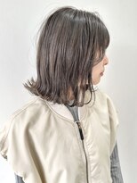 フォーク FOLK 【FOLK】赤みなし透明感グレージュ☆似合わせ外ハネボブ♪