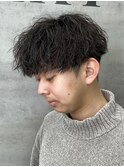 MEN'S HAIR カルマパーマ ダークアッシュ ニュアンスパーマ