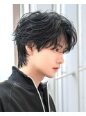 黒髪人気ニュアンスセンターパート