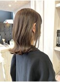 福山美容室Caary 透明感冬カラーくすみグレージュゆるふわ20代3