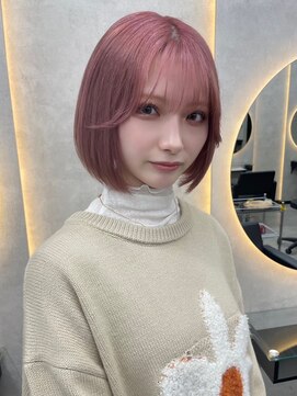 ルノン フィージュ(LUNON fieju) イメチェンヘアスタイルホワイトブロンド外ハネボブ美髪のススメ